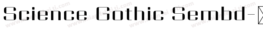 Science Gothic Sembd字体转换